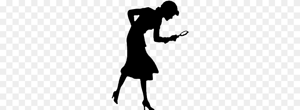 Nancy Drew Silhouette Clip Art Everything Is Evidence, Person, Badminton, Sport, Animal Png Image