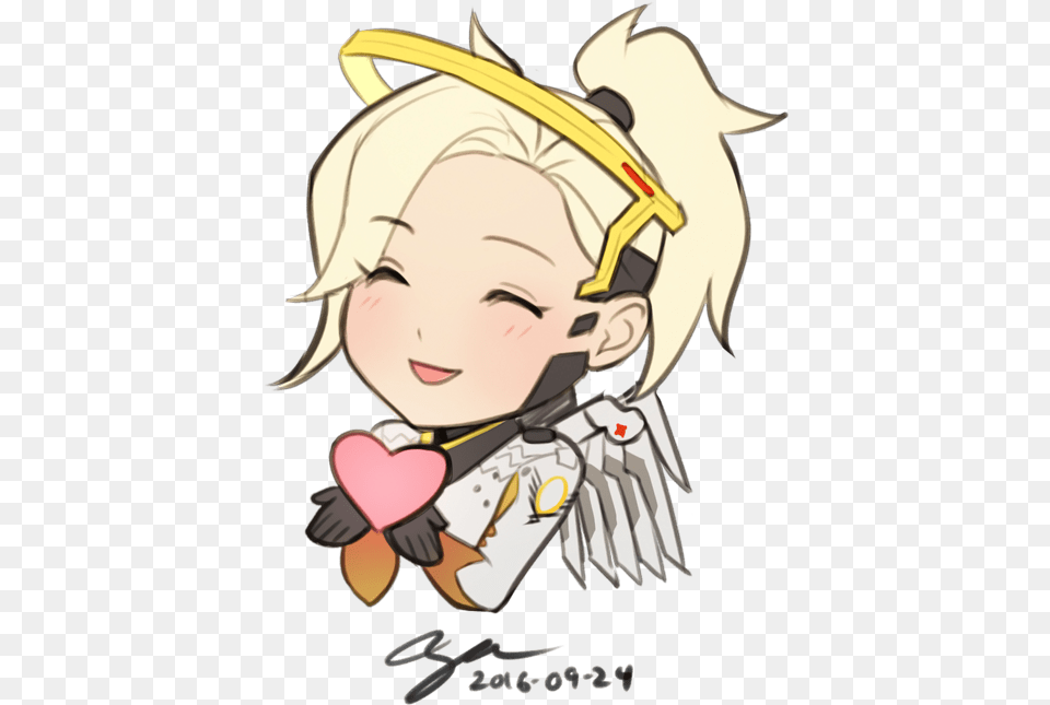 Nancy Teeple Khrysm Reaper And Mercy Chibi, Baby, Person, Face, Head Png