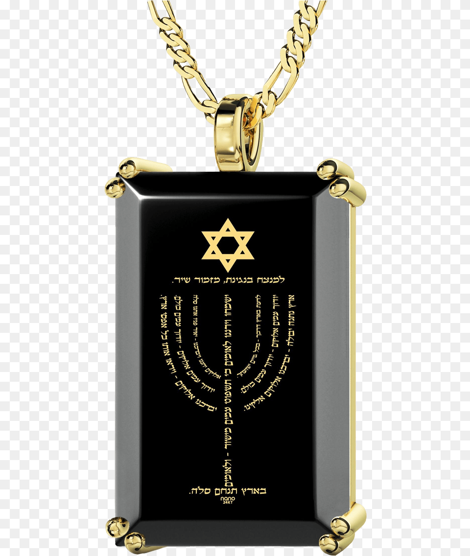 Nano Style Menorah Pendant Gold Plated Men39s Crucifix Necklace With Matthew, Accessories, Jewelry Free Png