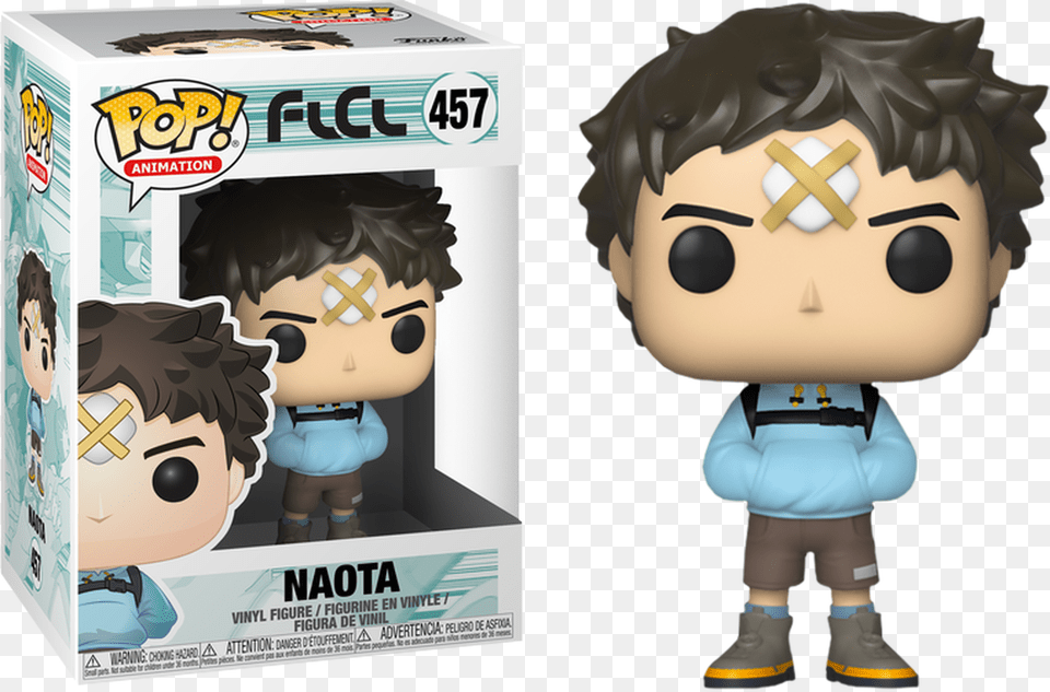 Naota Pop Vinyl Figure Fooly Cooly Funko Pop, Baby, Plush, Person, Toy Free Png