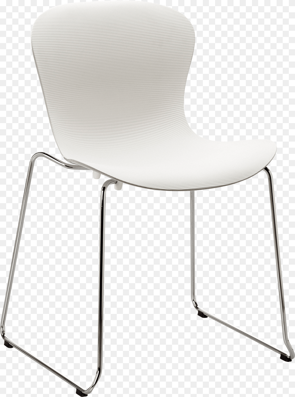 Nap Chair Kasper Salto Milk White Chrome Steel Base Chair, Furniture, Plywood, Wood Free Png