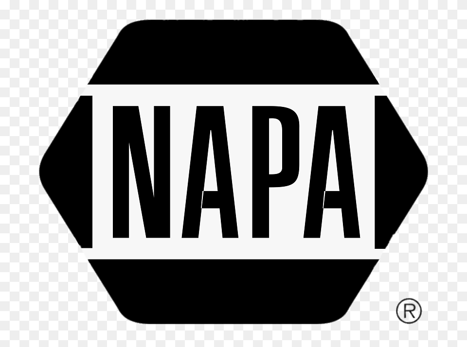 Napa Black Logo, Sign, Symbol, License Plate, Transportation Png