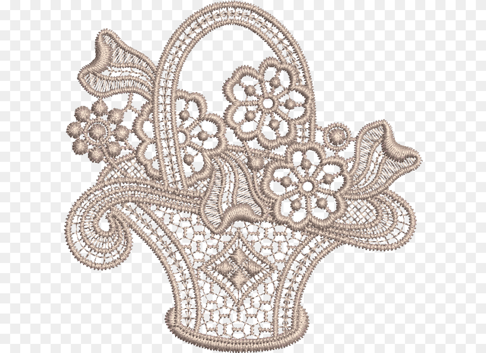 Napkin Embroidery Big Buddha, Lace, Chandelier, Lamp Free Png Download