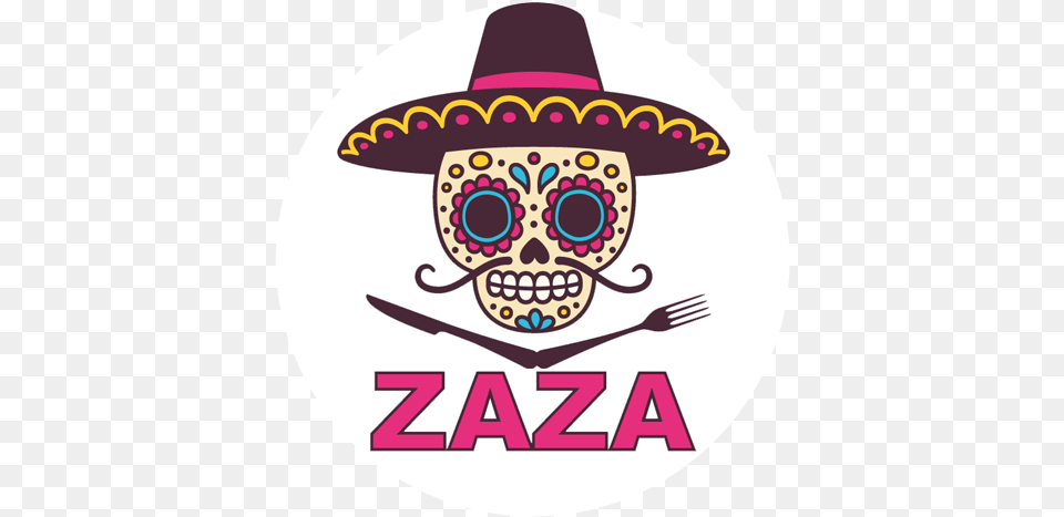 Naples Daily News Zaza Smokes Mexican Food Meixcan Skull, Clothing, Hat, Sombrero, Animal Free Transparent Png