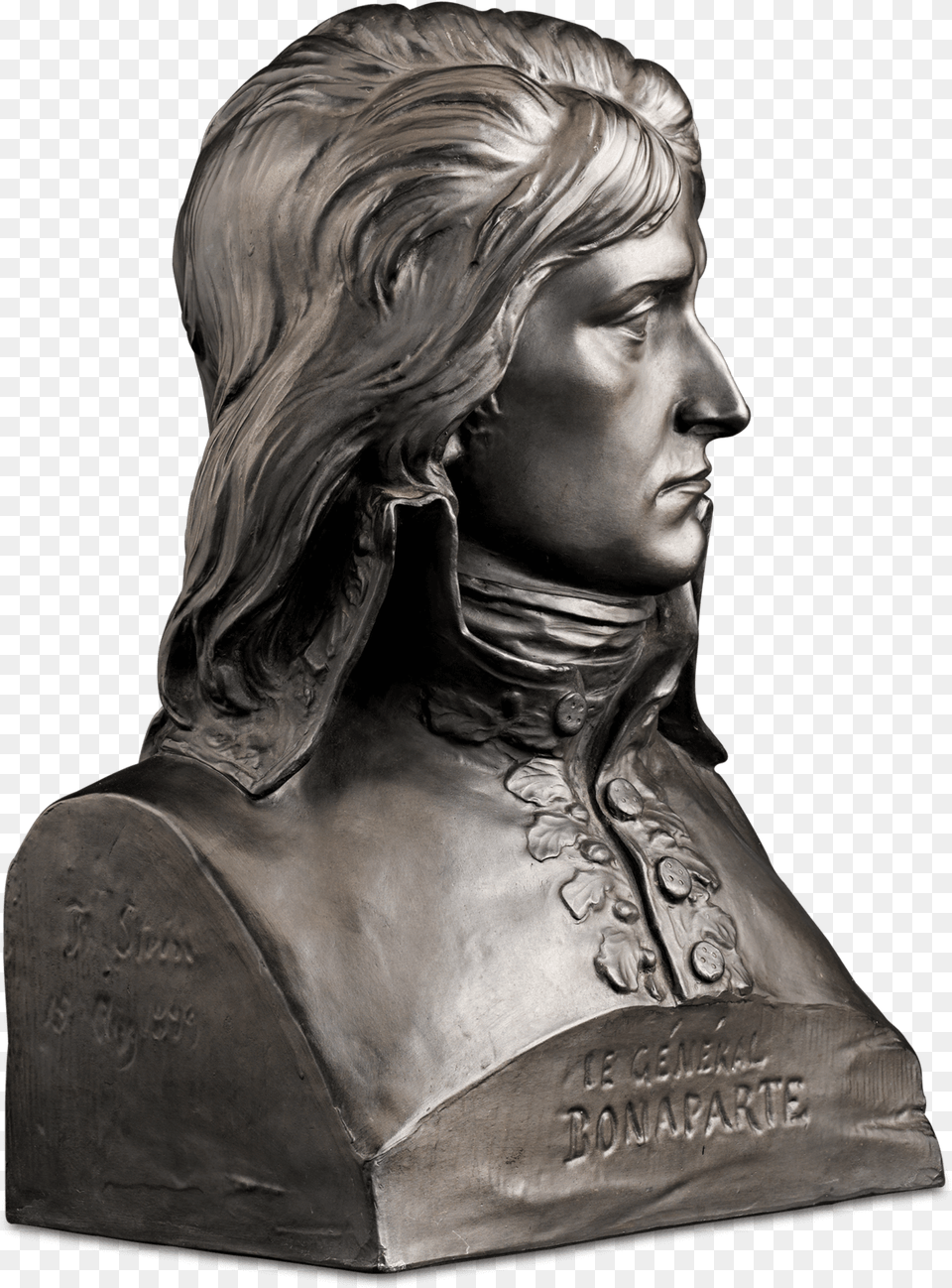 Napoleon Bust Side View Napoleon Bust, Art, Bronze, Adult, Person Free Png Download