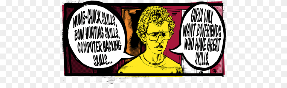 Napoleon Dynamite Tetherball Skills Poster, Publication, Book, Male, Person Png Image