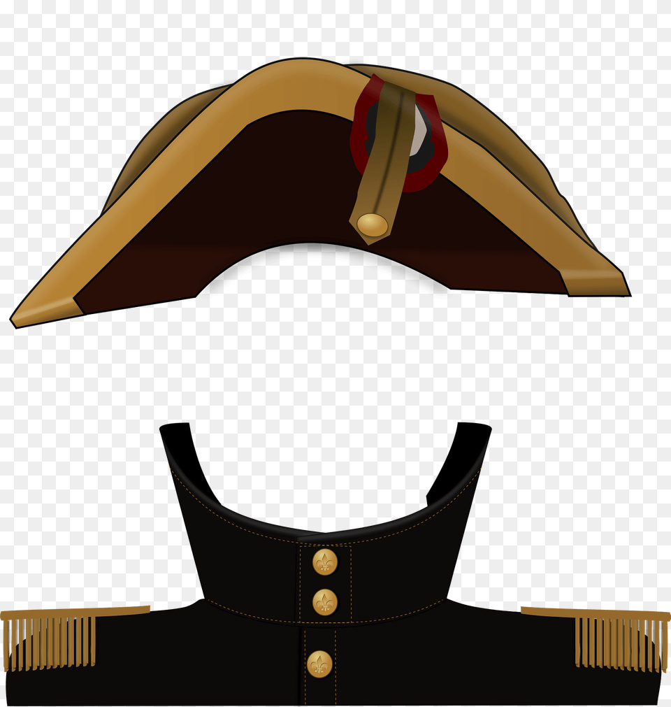 Napoleon Hat Clipart, Clothing, Captain, Officer, Person Png