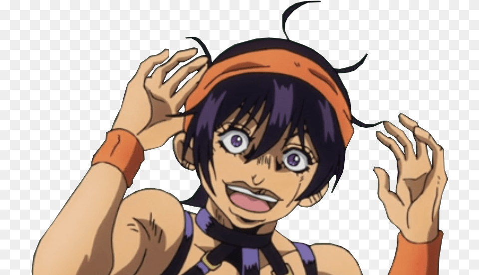 Narancia Is Happy Knowing A New Jojo Episode Came Out After Cartoon, Baby, Book, Comics, Person Free Png