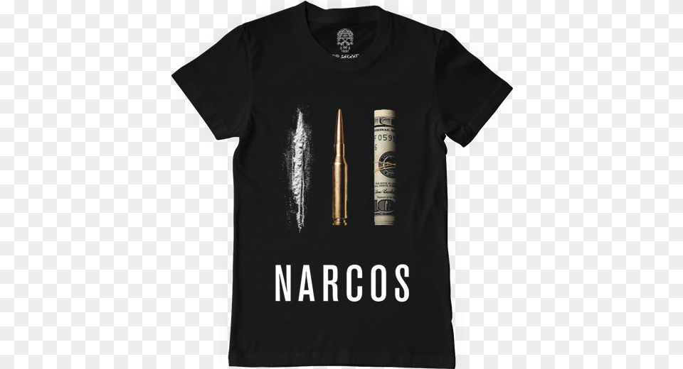 Narcos Bullet Memory Of When I Cared Shirt, Clothing, T-shirt, Ammunition, Weapon Free Png Download