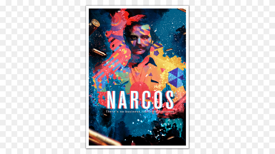 Narcos Pablo Escobar Poster Narcos 2017 Square St Foil, Advertisement, Adult, Male, Man Free Png