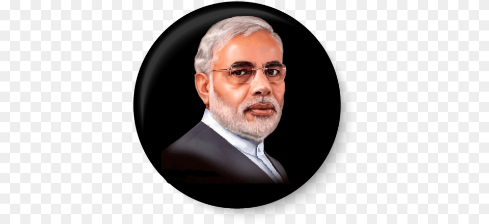 Narendra Modi Narendra Modi Digital Painting, Face, Head, Person, Photography Free Transparent Png