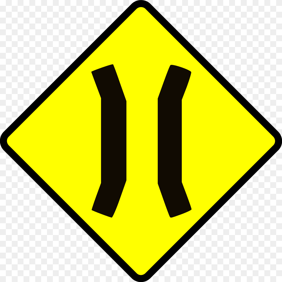 Narrow Bridge Clipart, Road Sign, Sign, Symbol Free Png Download