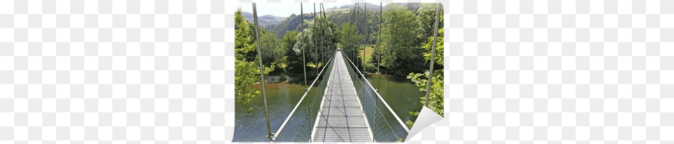 Narrow Suspension Bridge Over A River With Lots Of Bridge, Rope Bridge, Suspension Bridge Free Png