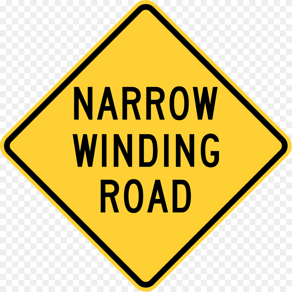 Narrow Winding Road Forest Service Usda Clipart, Sign, Symbol, Road Sign Free Png Download