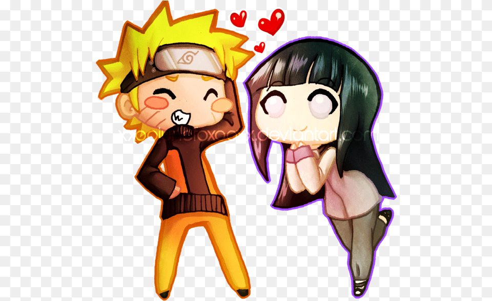 Naruhina Chibi Love Anime Love Chibi Naruto, Book, Comics, Publication, Baby Free Png