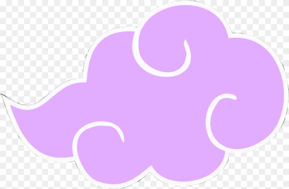 Naruto Akatsuki Cloud Sticker Konoha Sticker, Purple Png