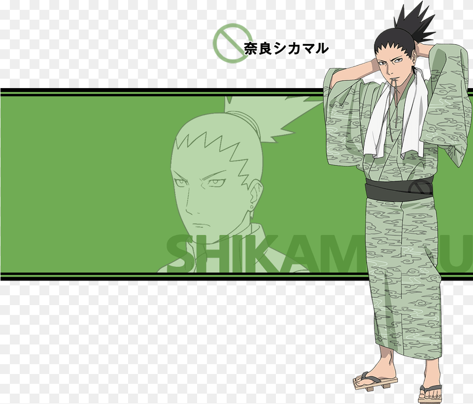 Naruto And Kuroko No Basket Characters Loosen Up At Shikamaru Kimono, Adult, Person, Man, Male Free Transparent Png