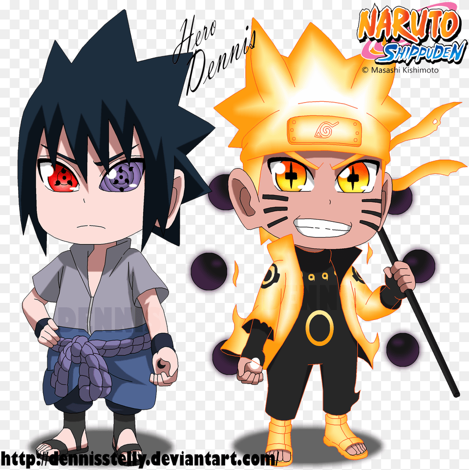 Naruto And Sasuke Rikudou, Book, Comics, Publication, Baby Png