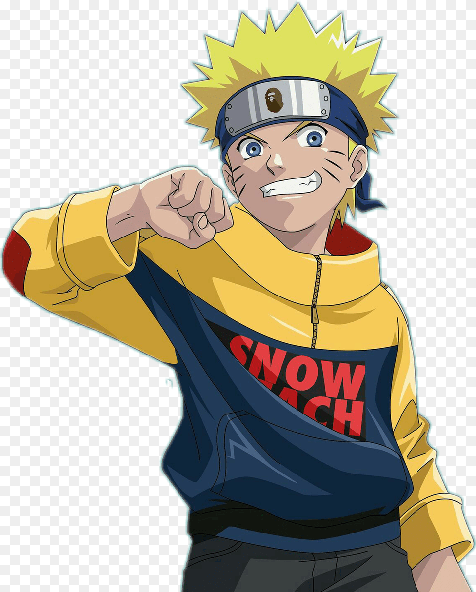 Naruto Bape Switch Naruto The Broken Bond Personnage, Person, Face, Head, Book Free Png Download