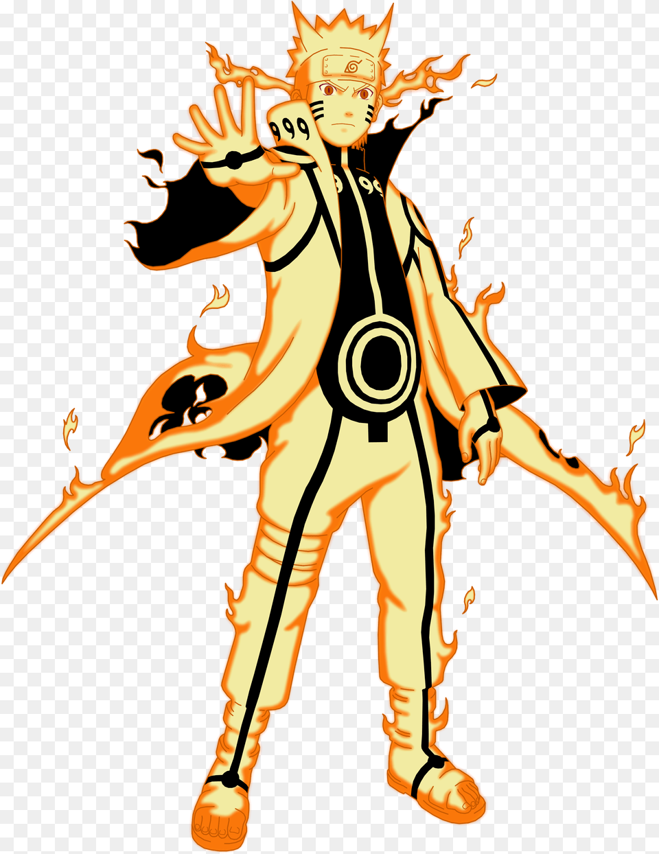 Naruto Bijuu Mode, Fire, Flame, Person, Book Free Png