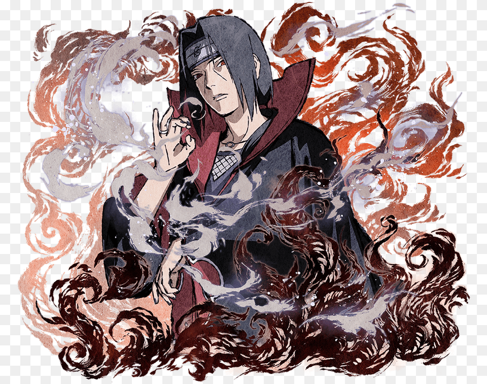 Naruto Blazing Kage League Itachi, Book, Comics, Publication, Art Png Image