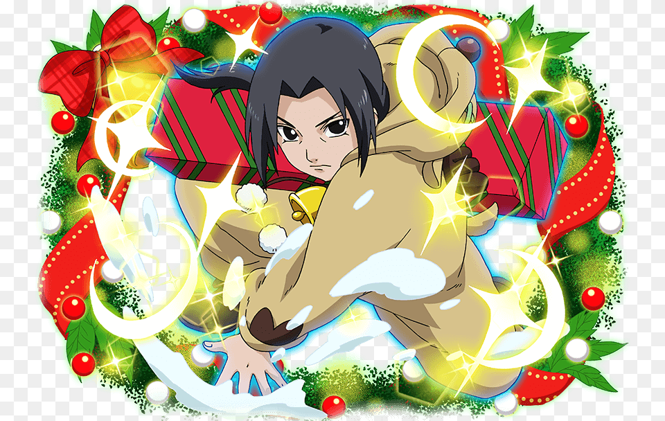 Naruto Blazing Sasuke Christmas, Publication, Book, Comics, Art Png Image