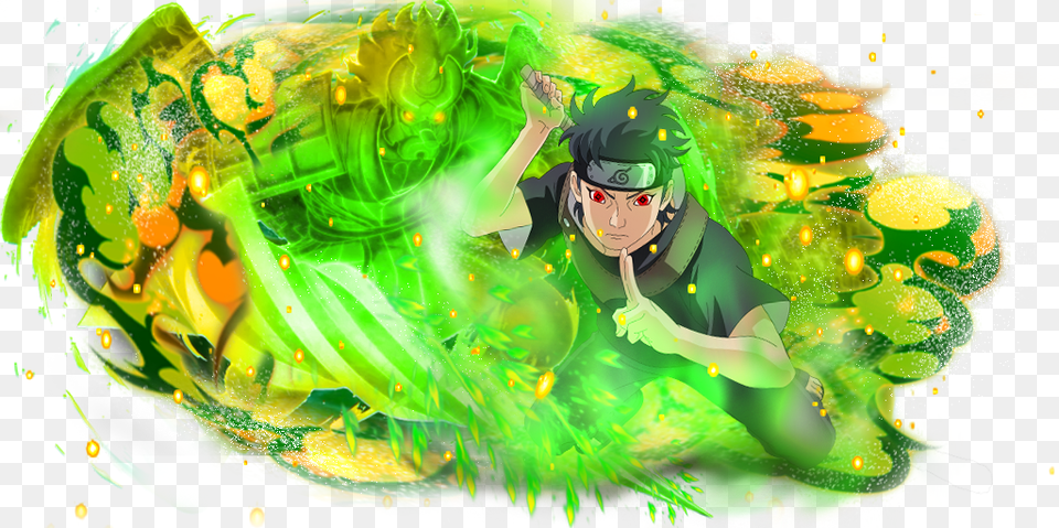 Naruto Blazing Shisui Susanoo, Green, Person, Art, Collage Free Png