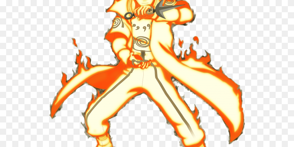 Naruto Clipart Minato Naruto Nine Tail State, Fire, Flame, Book, Comics Png