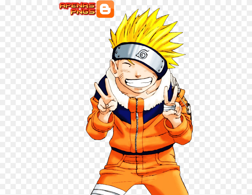 Naruto Doing Peace Sign, Book, Comics, Publication, Baby Free Png