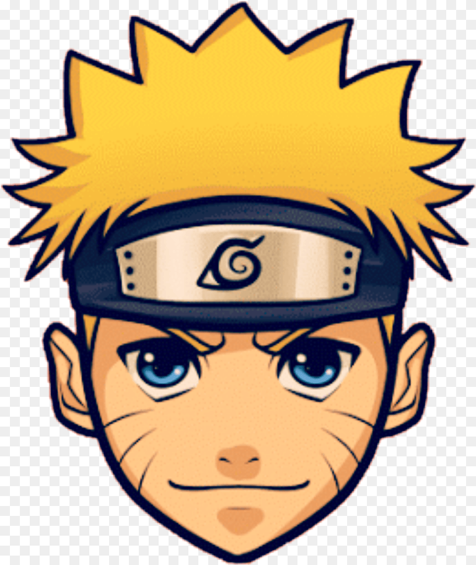 Naruto Face Anime Boy Drawing Easy Transparent Anime Boy Drawing Easy, Book, Comics, Publication, Baby Png Image