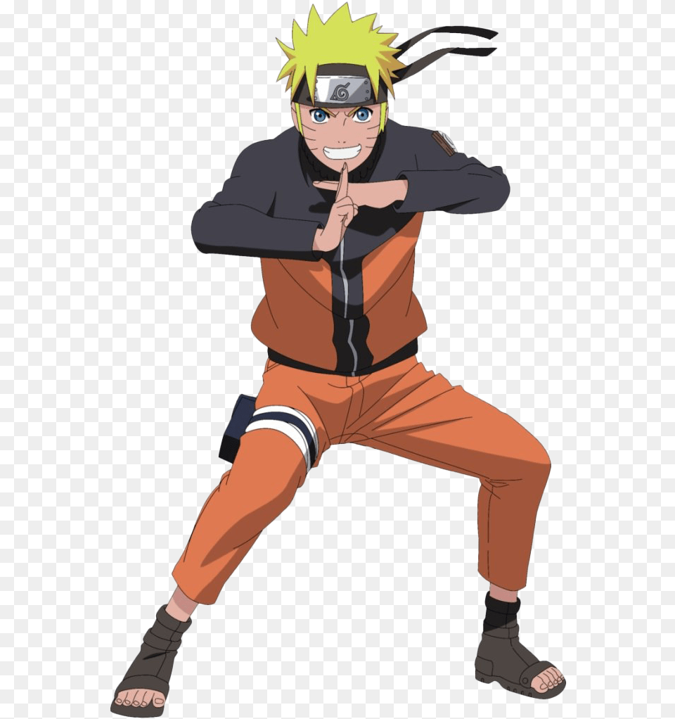 Naruto File Naruto Doing Shadow Clone Jutsu, Book, Comics, Publication, Person Png Image