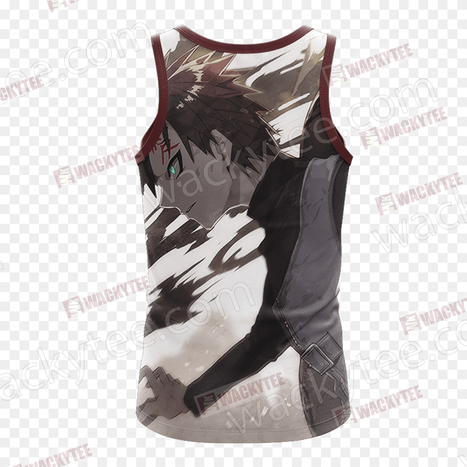 Naruto Gaara New Unisex 3d Tank Top Sleeveless, Clothing, Vest, Person, Tank Top Png Image