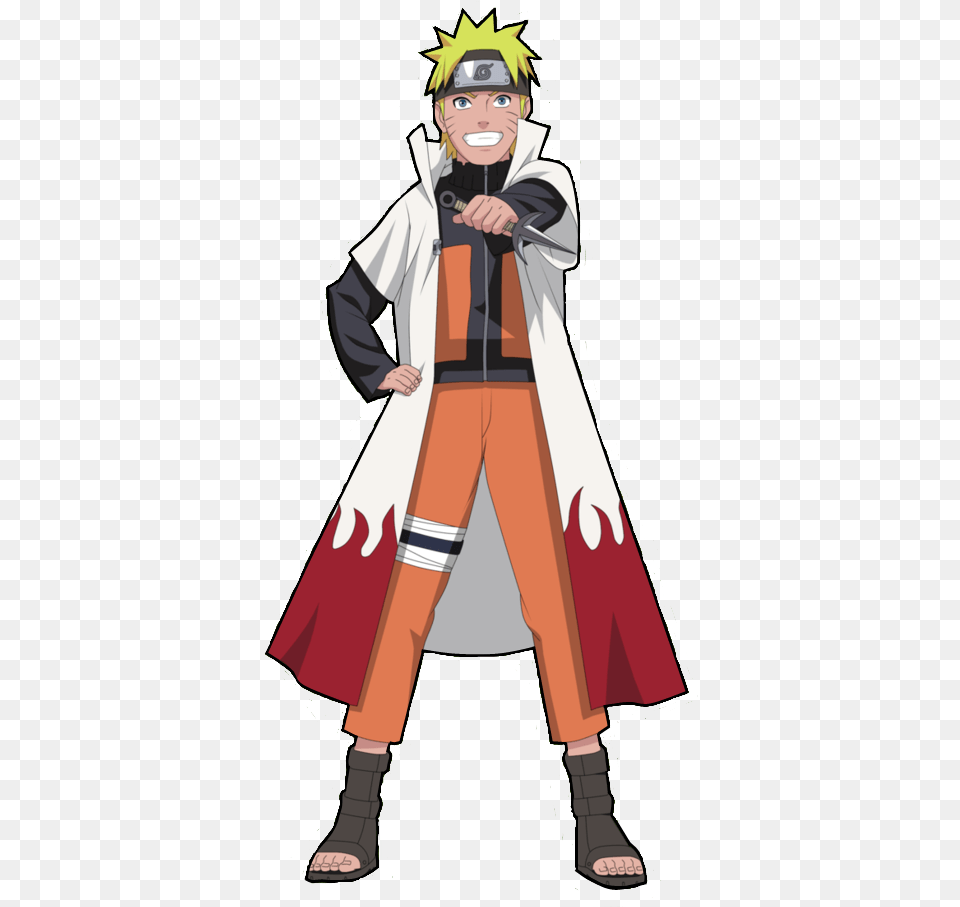 Naruto Hokage, Clothing, Coat, Person, Costume Png