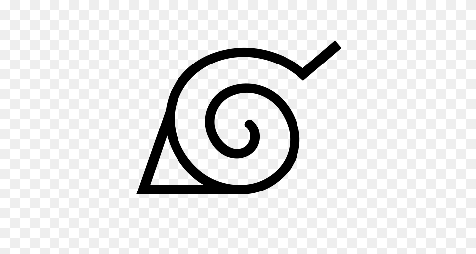 Naruto Icon, Gray Free Png