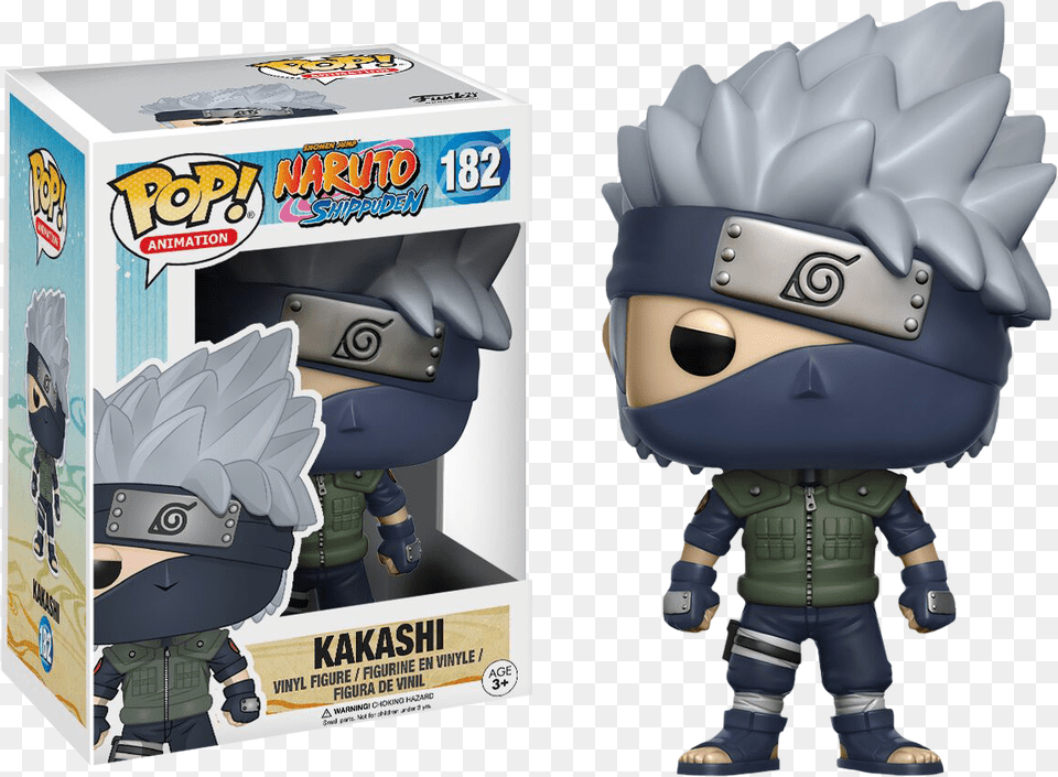 Naruto Kakashi Pop Vinyl Figure, Toy, Baby, Person, Face Free Transparent Png