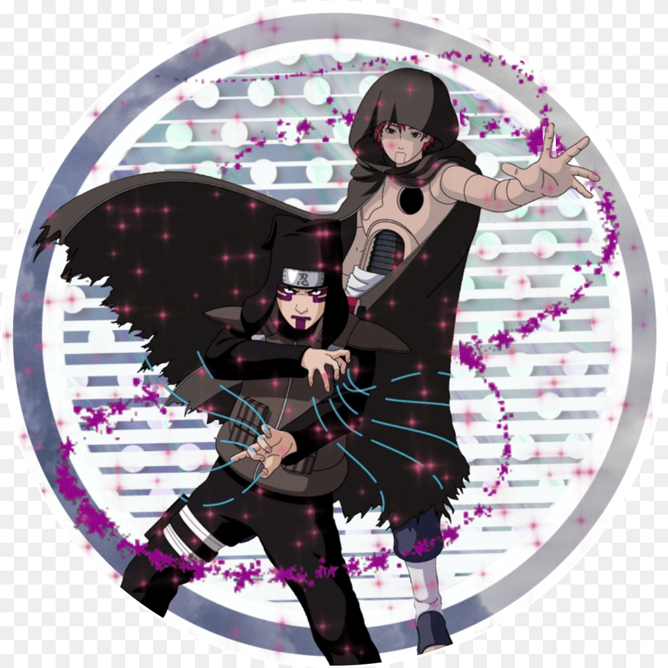 Naruto Kankuro Icon Edit Circle Sticker By Kyoya Fictional Character, Book, Comics, Publication, Adult Free Png Download