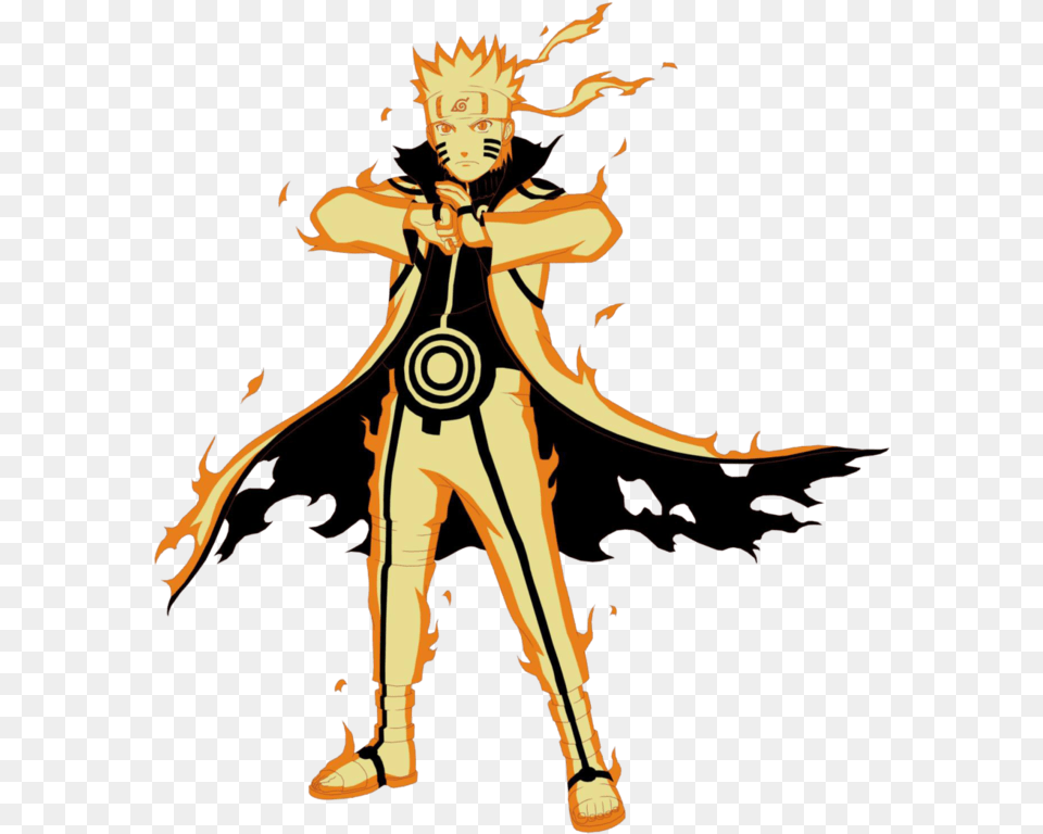 Naruto Kurama Mode, Fire, Flame, Adult, Female Free Transparent Png