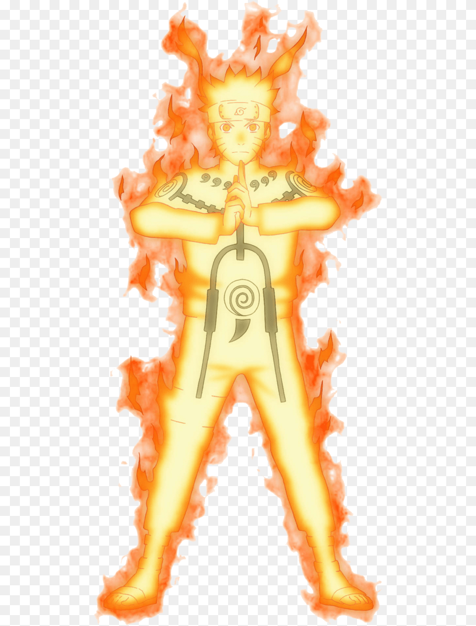 Naruto Kurama Mode, Person, Fire, Flame, Face Free Transparent Png