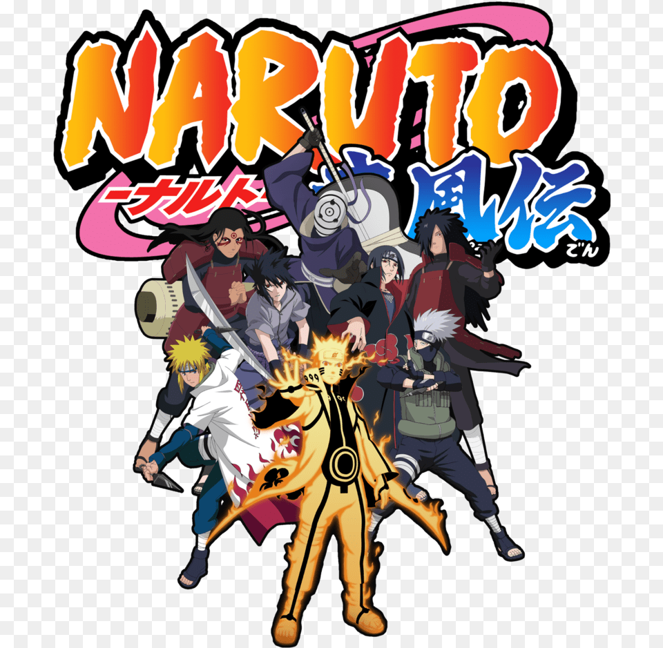 Naruto Logo Imagem Naruto Shippuden, Publication, Book, Comics, Adult Free Png Download