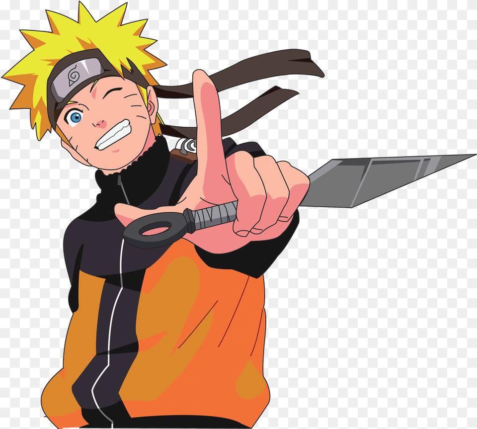 Naruto Naruto Kunai Knife Anime, Book, Comics, Publication, Baby Png