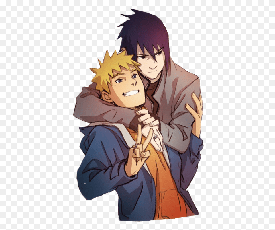 Naruto Naruto Sasuke Yaoi Sasunaru Naruto E Sasuke Yaoi, Publication, Book, Comics, Person Png