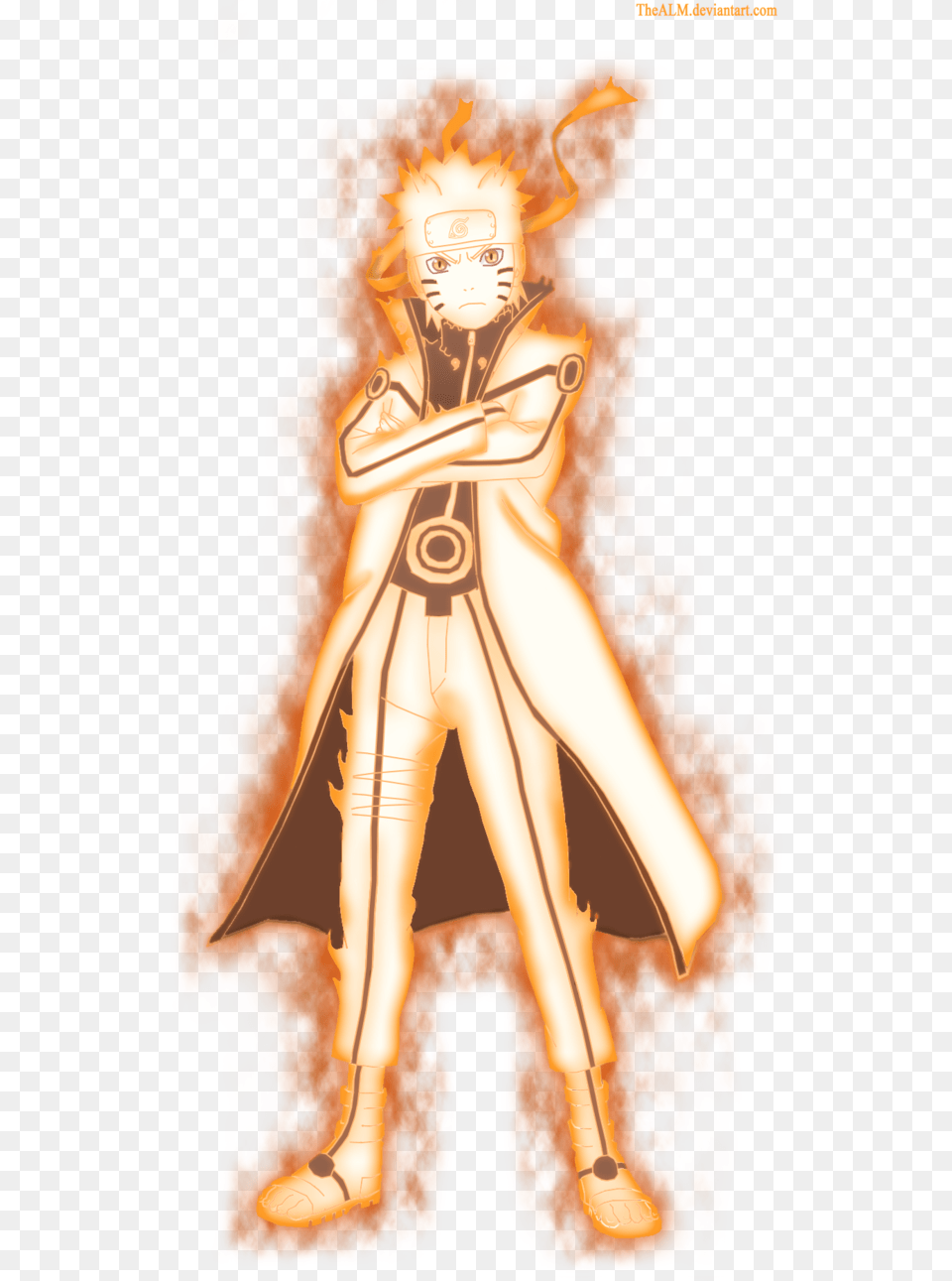 Naruto Nine Tails Chakra Mode, Book, Comics, Publication, Adult Free Png