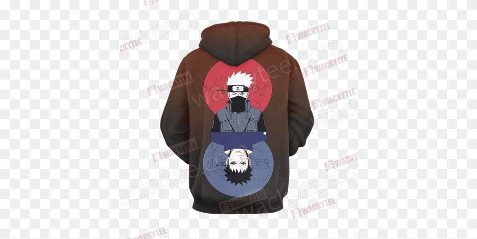 Naruto Obito And Kakashi 3d Hoodie Hoodie, Clothing, Knitwear, Sweater, Sweatshirt Png