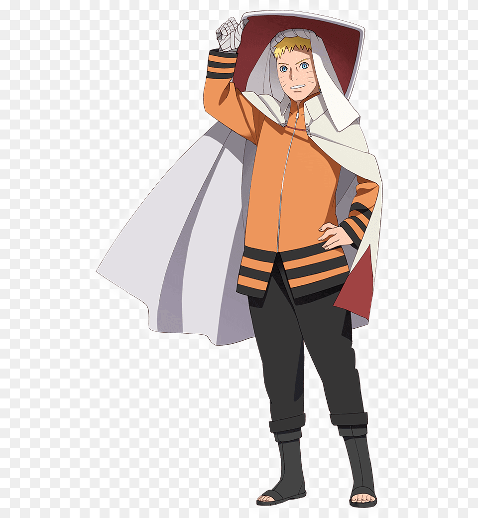 Naruto Right Arm Without Bandages Naruto Hokage, Book, Cape, Clothing, Publication Free Png Download