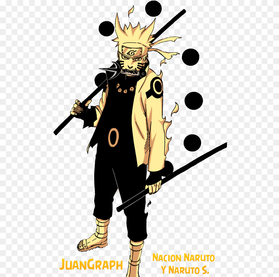 Naruto Sage Of Six Paths Black And White, Book, Comics, Publication, Person Free Png