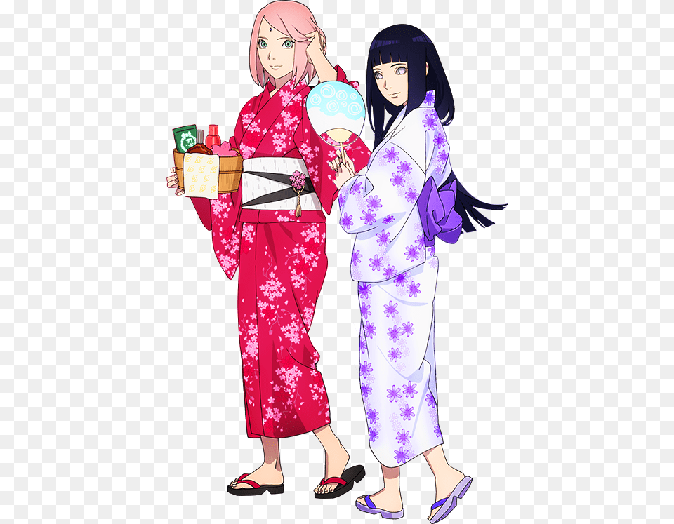 Naruto Sakura In Kimono, Adult, Robe, Person, Gown Free Transparent Png