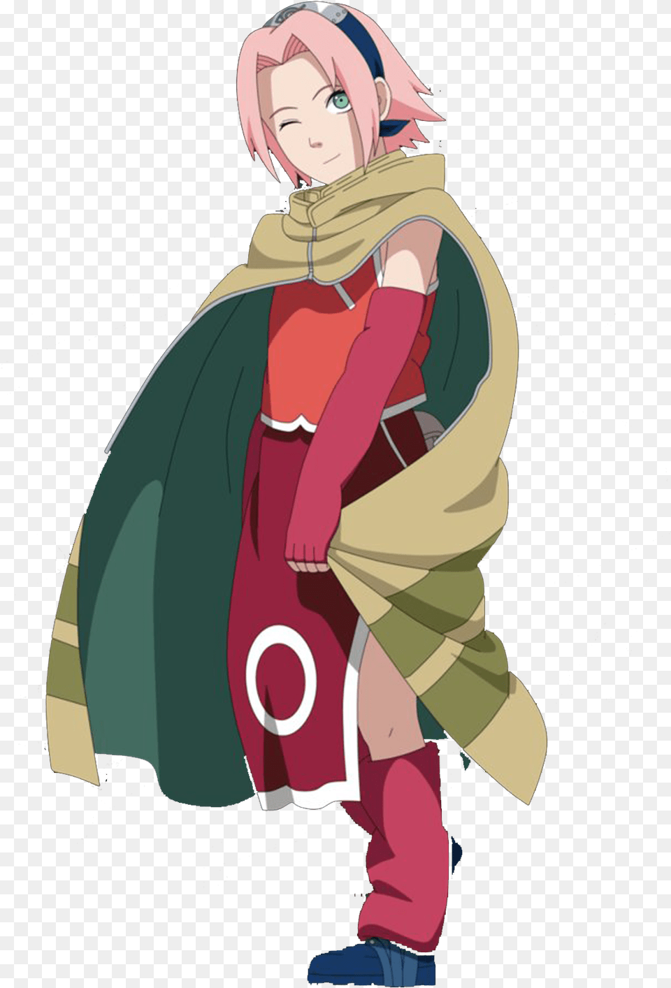 Naruto Sakura Movie, Cape, Clothing, Adult, Person Free Png Download