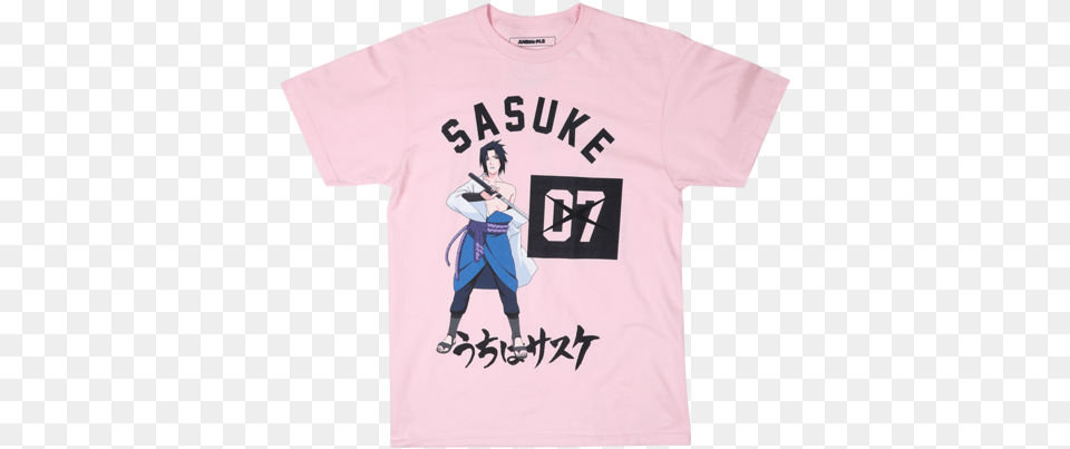 Naruto Sasuke And Sakura Pink Tee, Clothing, Shirt, T-shirt, Adult Free Png Download