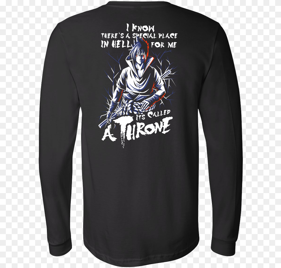 Naruto Sasuke Uchiha Stay On Throne Long Sleeve T Shirt Sasuke Uchiha For Android, Clothing, Long Sleeve, T-shirt, Knitwear Png
