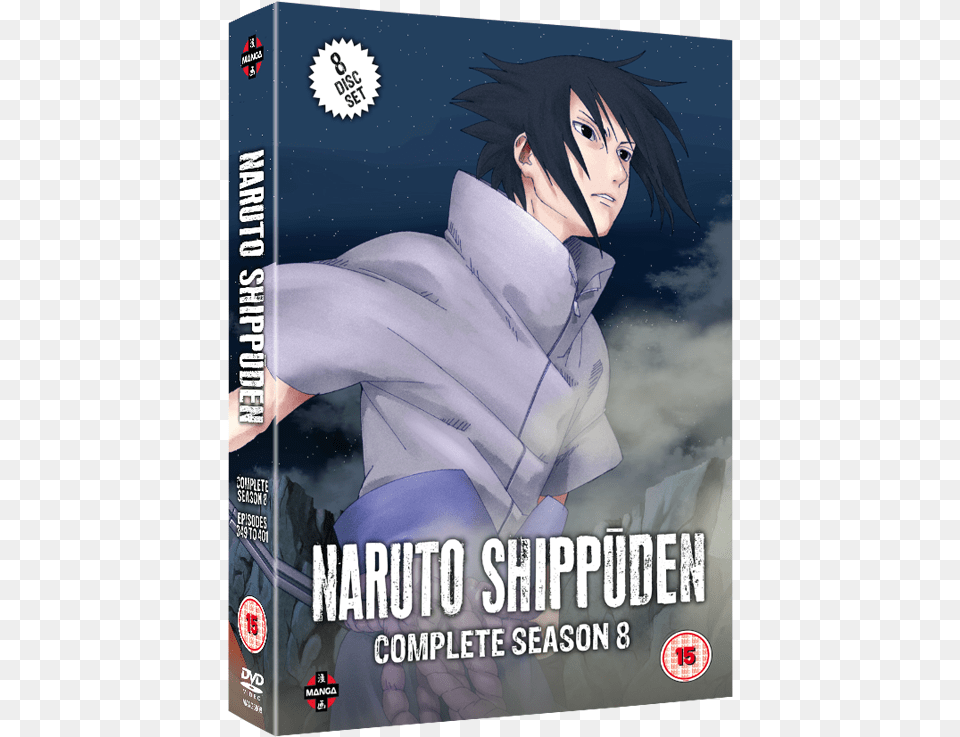 Naruto Shippuden Complete Series 8 Box Set Naruto Shippuden Sasuke Dvd Set, Book, Comics, Publication, Adult Png Image